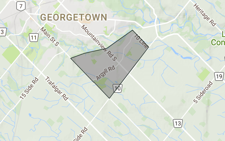 GEORGETOWN HALTON HILLS NEIGHBOURHOODS Susan Lougheed Royal LePage   Map 